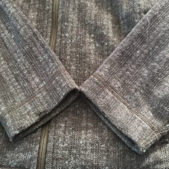 Lululemon Rara Brown Wool Fleece Lined Wool Blend Full Zip Jacket Men XL - Picture 6 of 10